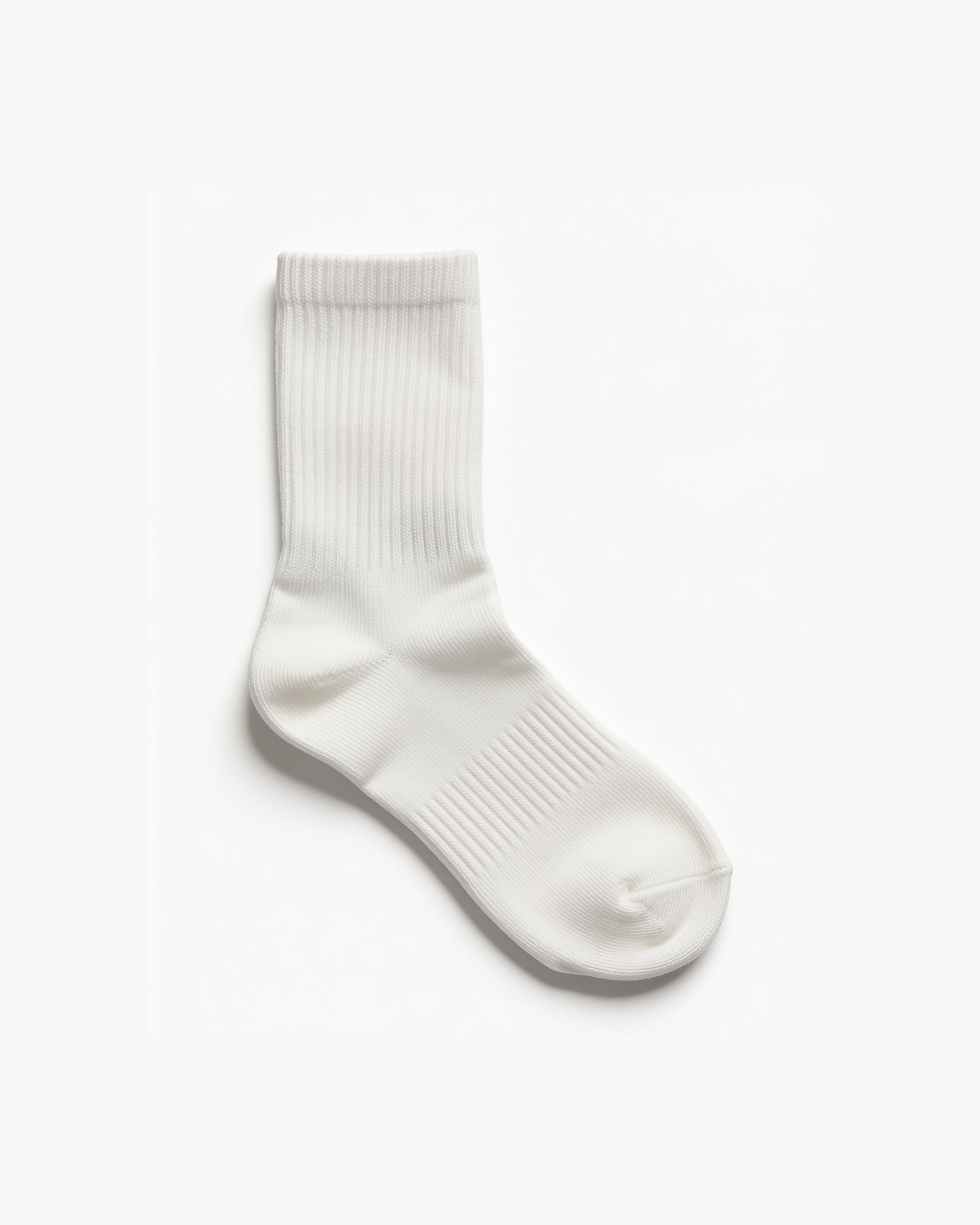 White Crew Sock