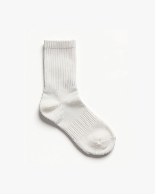 White Crew Sock